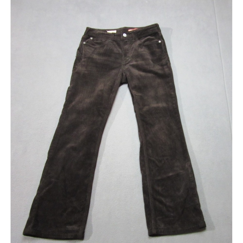 Pilcro Pants Womens 25 Brown Bootcut Leg Corduroy Flat Front Casual Mid Rise